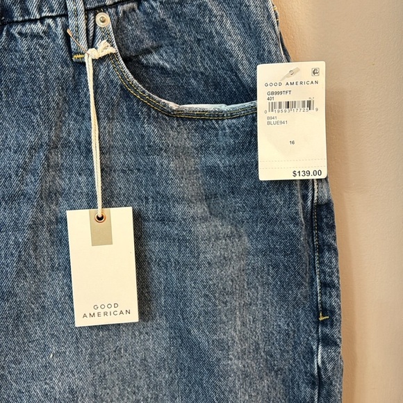 NWT Good American Good Boy Jeans - Picture 2 of 7